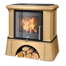 Kachlová kamna ABX Ikaria exklusive kachlový sokl, Tabakbraun